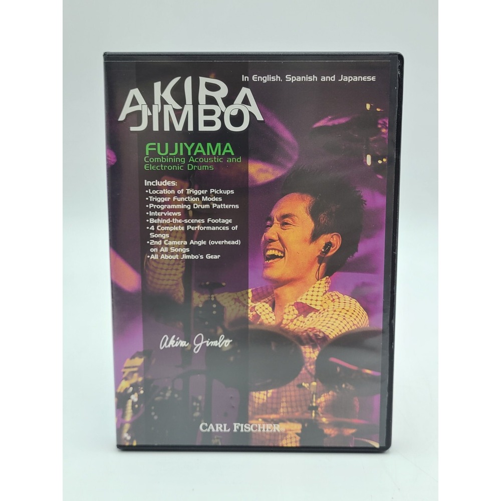 Akira Jimbo Fujiyama DVD Combining Acoustic & Electronic Drums Instructional